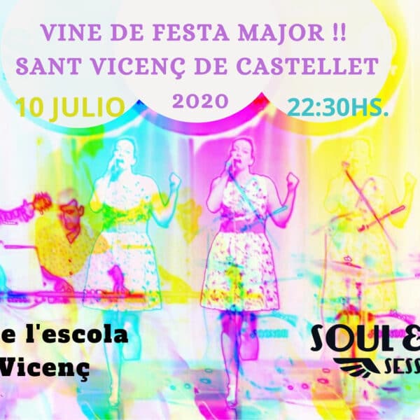 Cartel Aly Alma a la FEsta Major Sant Vicenç de Castellet 2020