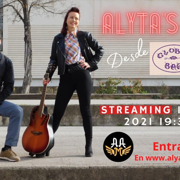Cartel del concierto de Alyta en Streaming del 13 de marzo del 2021 en el Globus Bar de Manresa