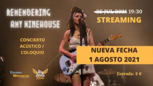 Remembering Amy - Concierto homenaje tributo a Amy Winehouse en Streaming el 1 de agosto de 2021