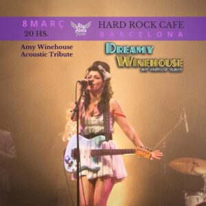 Concierto tributo acústico a Amy Winehouse de Aly Alma Music en Hard Rock Café el 8 de marzo de 2023